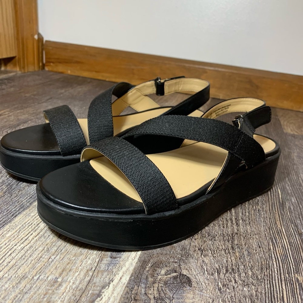 Naturalizer Charlize 2 platform black sandals